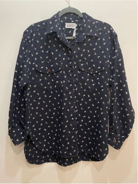 Vintage Ports 1961 Cotton Wool Flannel Shirt M 90s Grunge